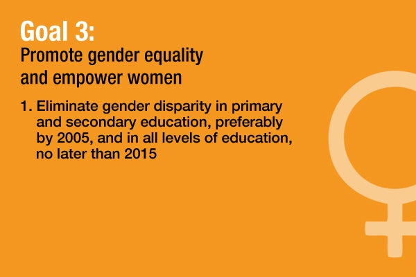 "A Report Card on Helping the World's Poor - Goal 3" 