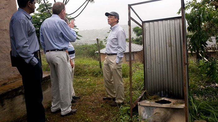 "Bill Gates with Neal Macleod, head of Durban Water and Sanitation" 