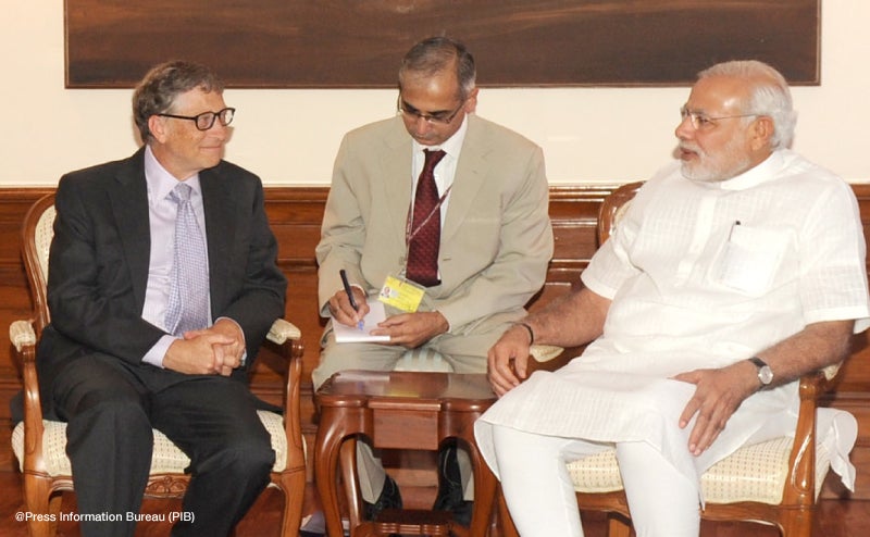 "Bill Gates Meets with Indian Prime Minister Narendra Modi. September, 2014 | GatesNotes.com The Blog of Bill Gates" 