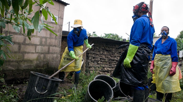 "Emptying pit latrines in Durban" 