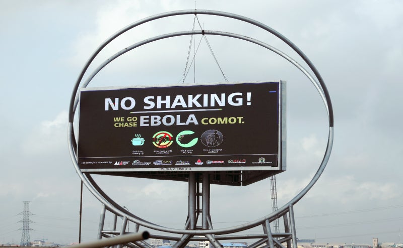 "Billboard Advises for Hygiene to Prevent Ebola Transmission, Nigeria, 2014 | GatesNotes.com The Blog of Bill Gates" 