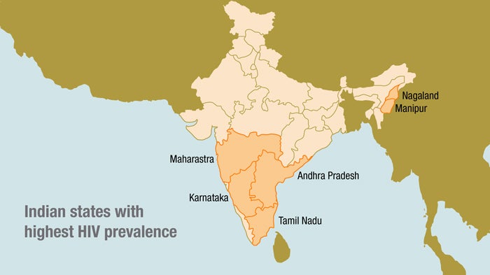 "Indian States with the Highest HIV Prevalence" 